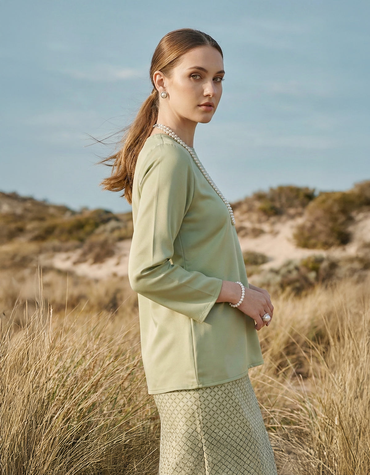 BAJU KURUNG KEDAH AYDA (SAGE GREEN)