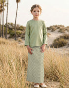 KIDS BAJU KURUNG KEDAH AYDA (SAGE GREEN)