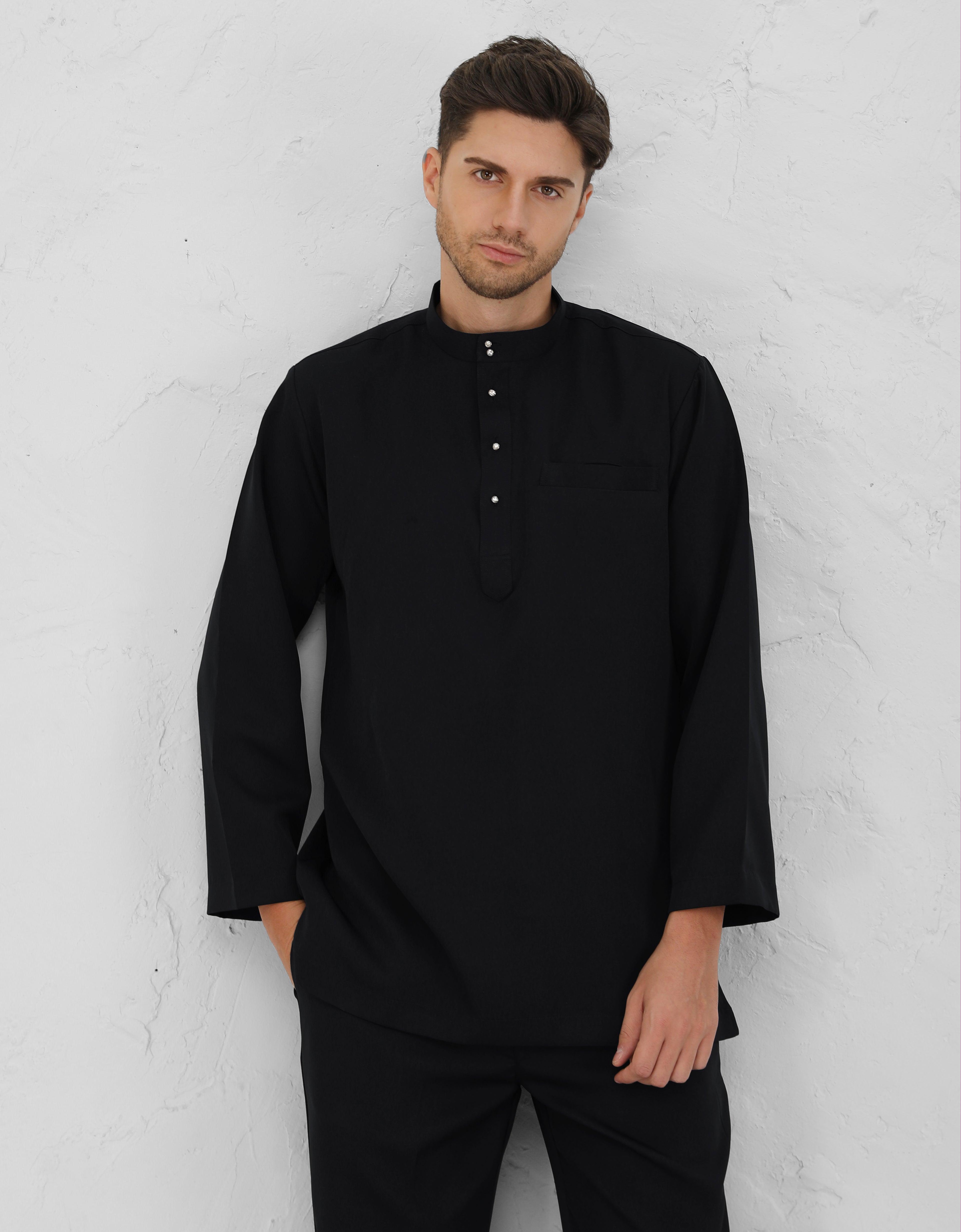 BAJU MELAYU BAYU (BLACK)