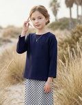 KIDS BAJU KURUNG KEDAH AYDA (NAVY BLUE)