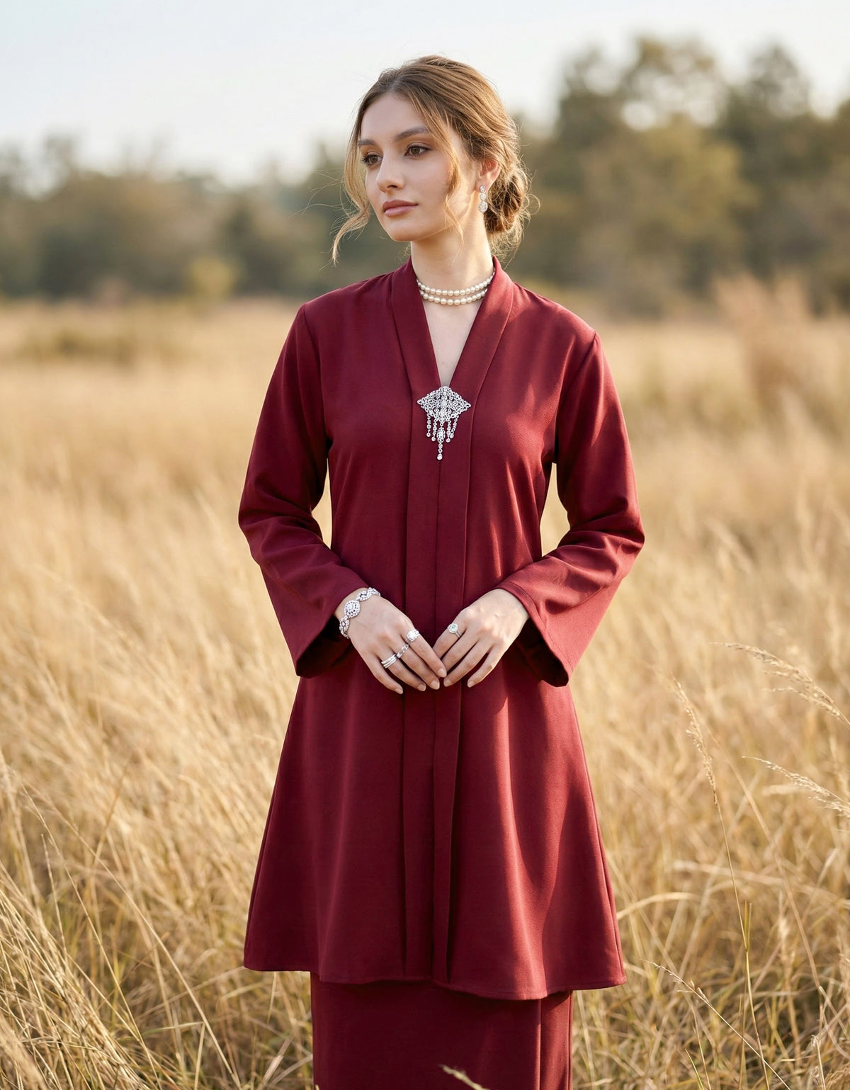 BAJU KEBARUNG HAWA (MAROON)
