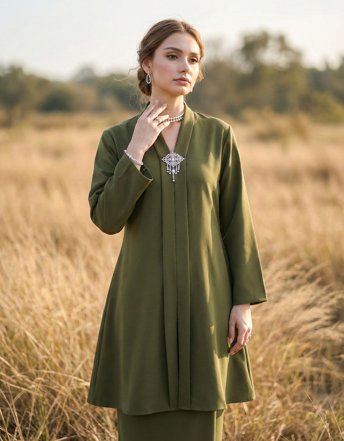 BAJU KEBARUNG HAWA (OLIVE GREEN)